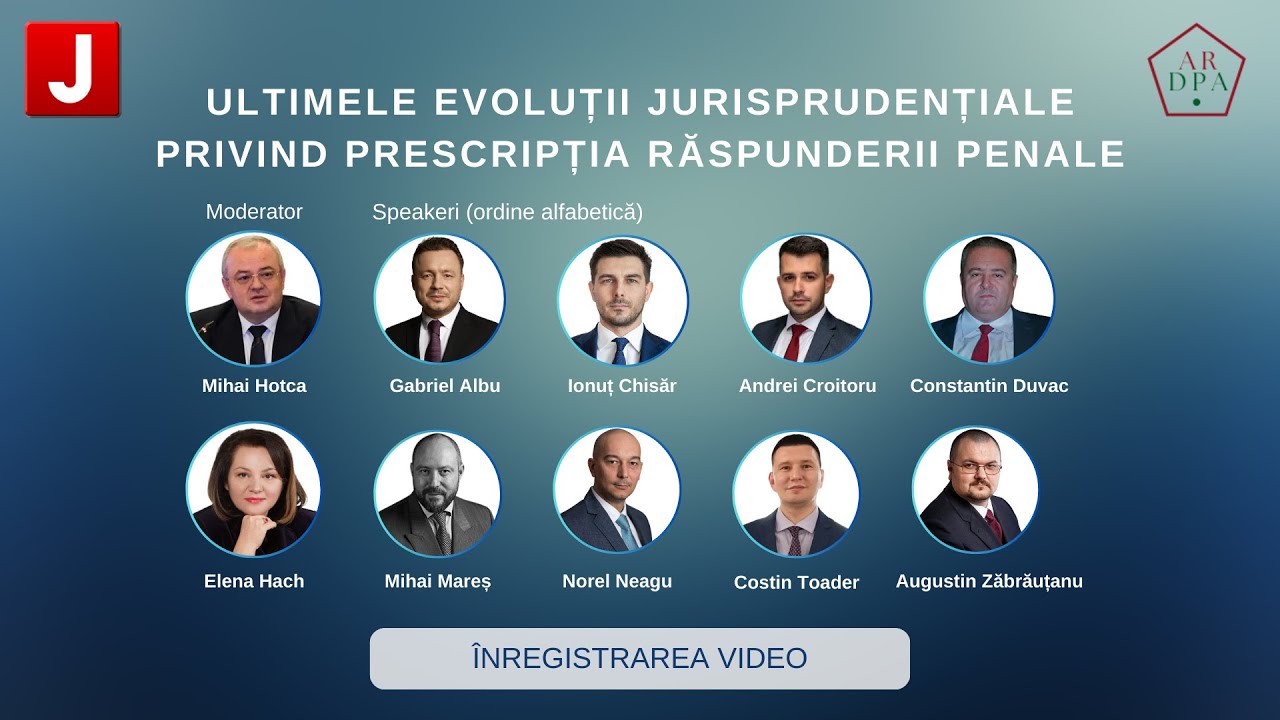 Ultimele evoluții jurisprudențiale privind prescripția răspunderii penale