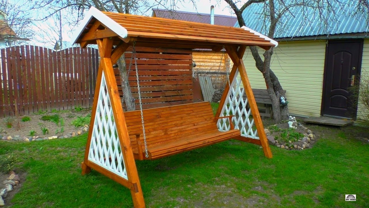Made a swing for relaxation. Detailed instructions