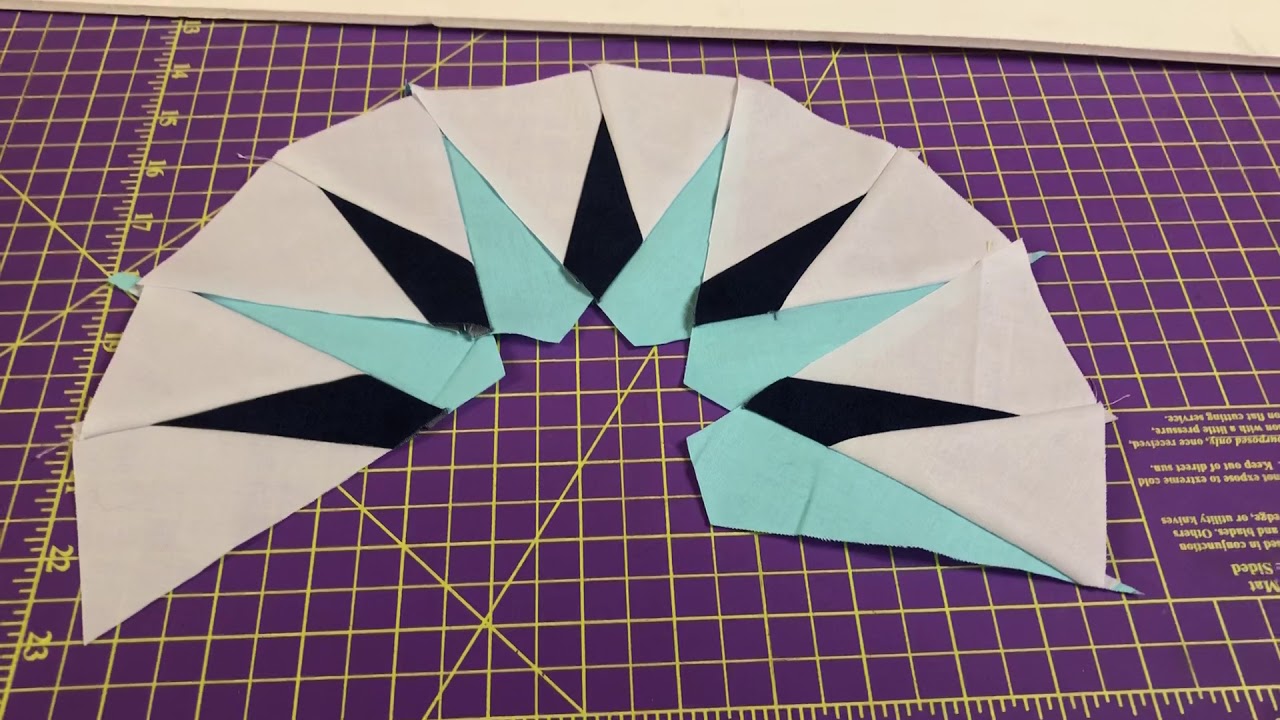 Strip Piecing “Mariner’s Compass” Method
