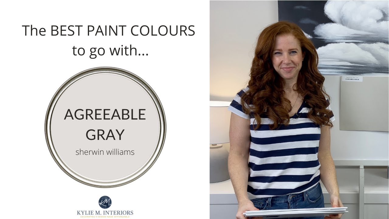 Sherwin Williams Agreeable Gray с координирующими цветами краски