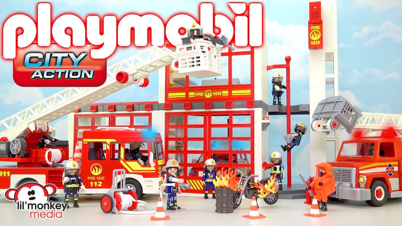Playmobil City Action! Build and Play Fire Station, Fire Truck, Firefighters and More!! 🔥