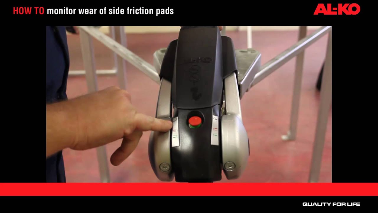 HOW TO monitor wear of side friction pads