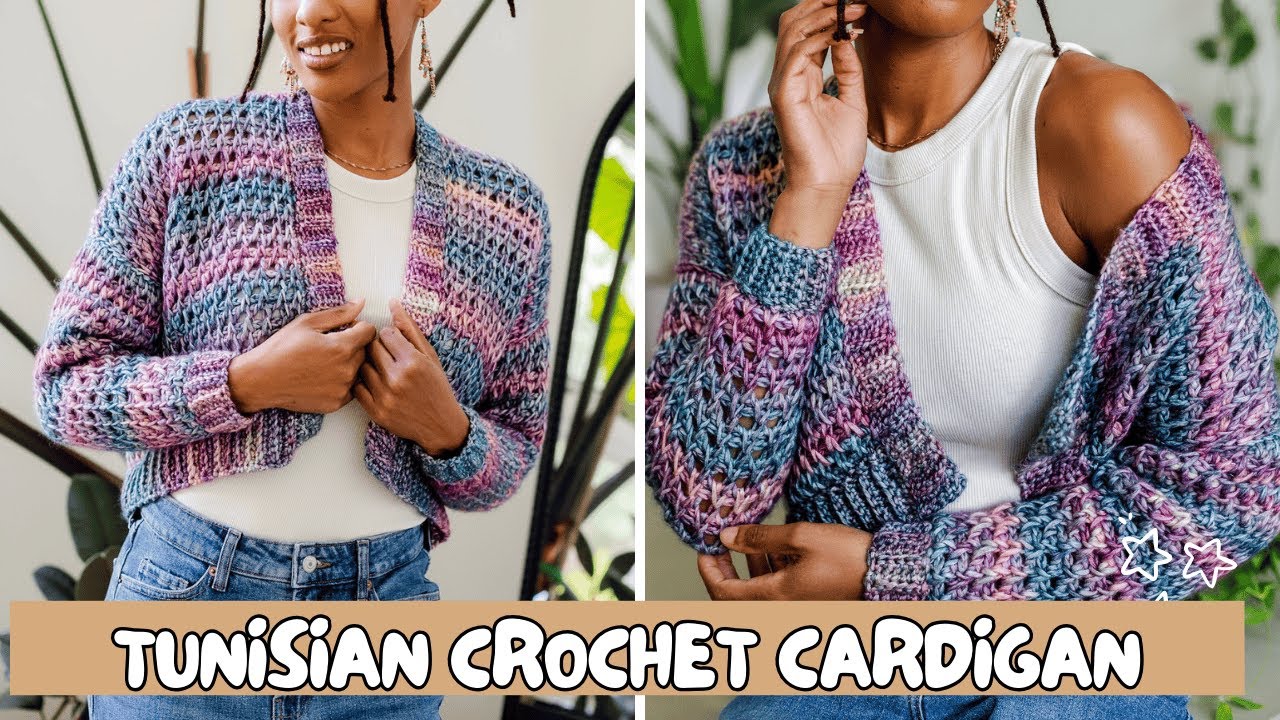 Quick & Easy Tunisian Crochet Cardigan | Savannah Cardi DIY for Beginners