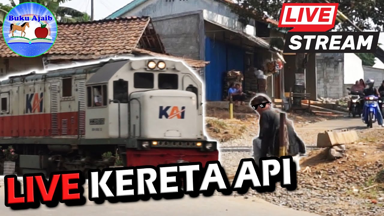 Live Streaming Sebentar KRL dan Kereta Api Buku Ajaib