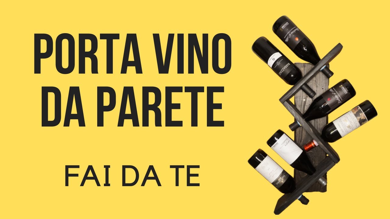 Realizzare un PORTABOTTIGLIE da parete partendo da due assi di legno di PALLET