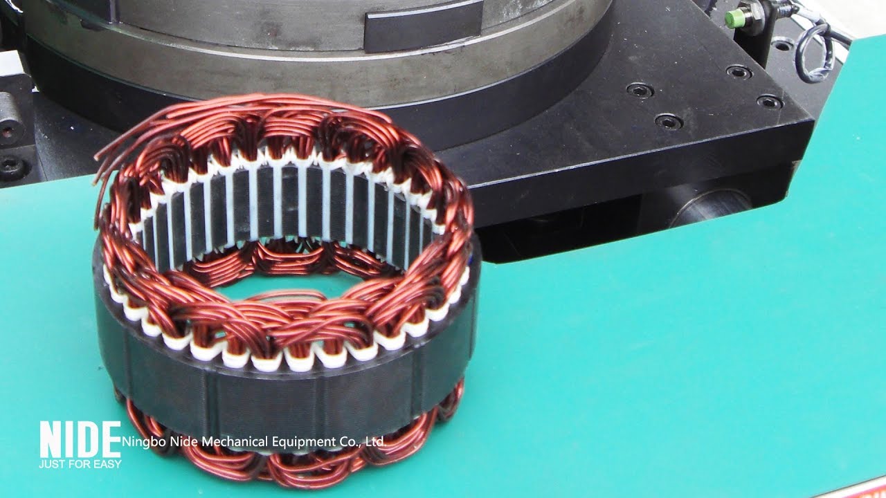 starter motor coil wave winding and inserting machine