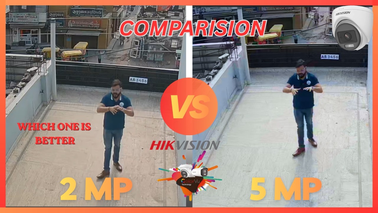 Hikvision 2mp vs 5mp HD Camera Comparison