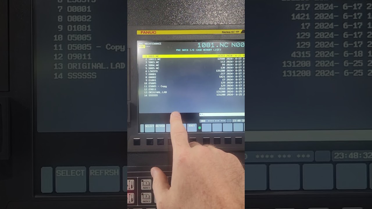 fanuc ladder backup and upload