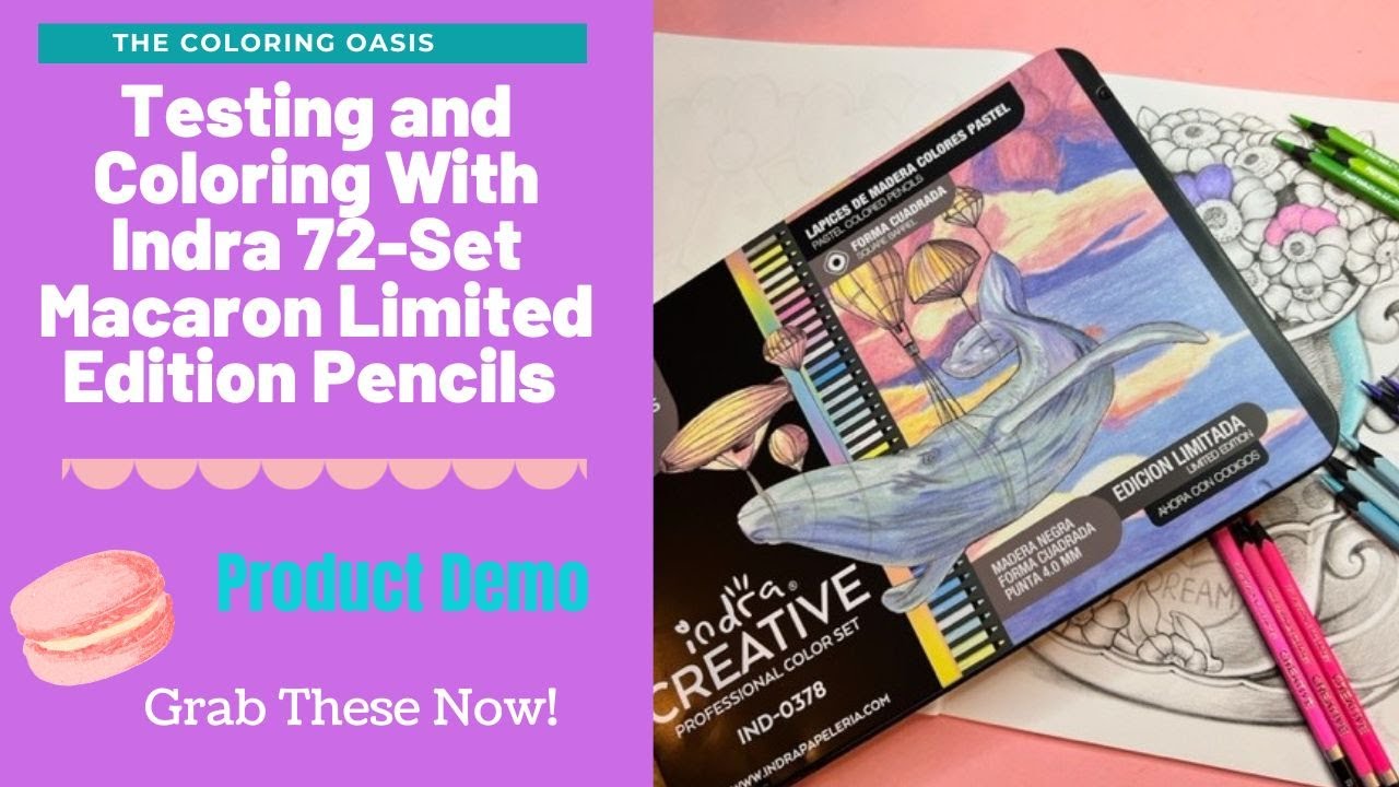 Demo and Testing Indra Macaron Limited Edition Pencils | Flip Through of Thai Son Time of Wonders