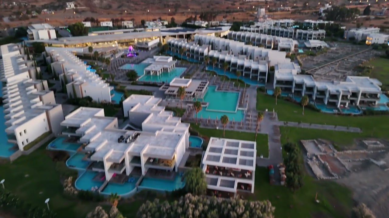 TUI Blue Senatori Atlantica Dreams Rhodes at sunrise DJI Mini 4 Pro 4K Relaxing Ρόδος Ελλάδα