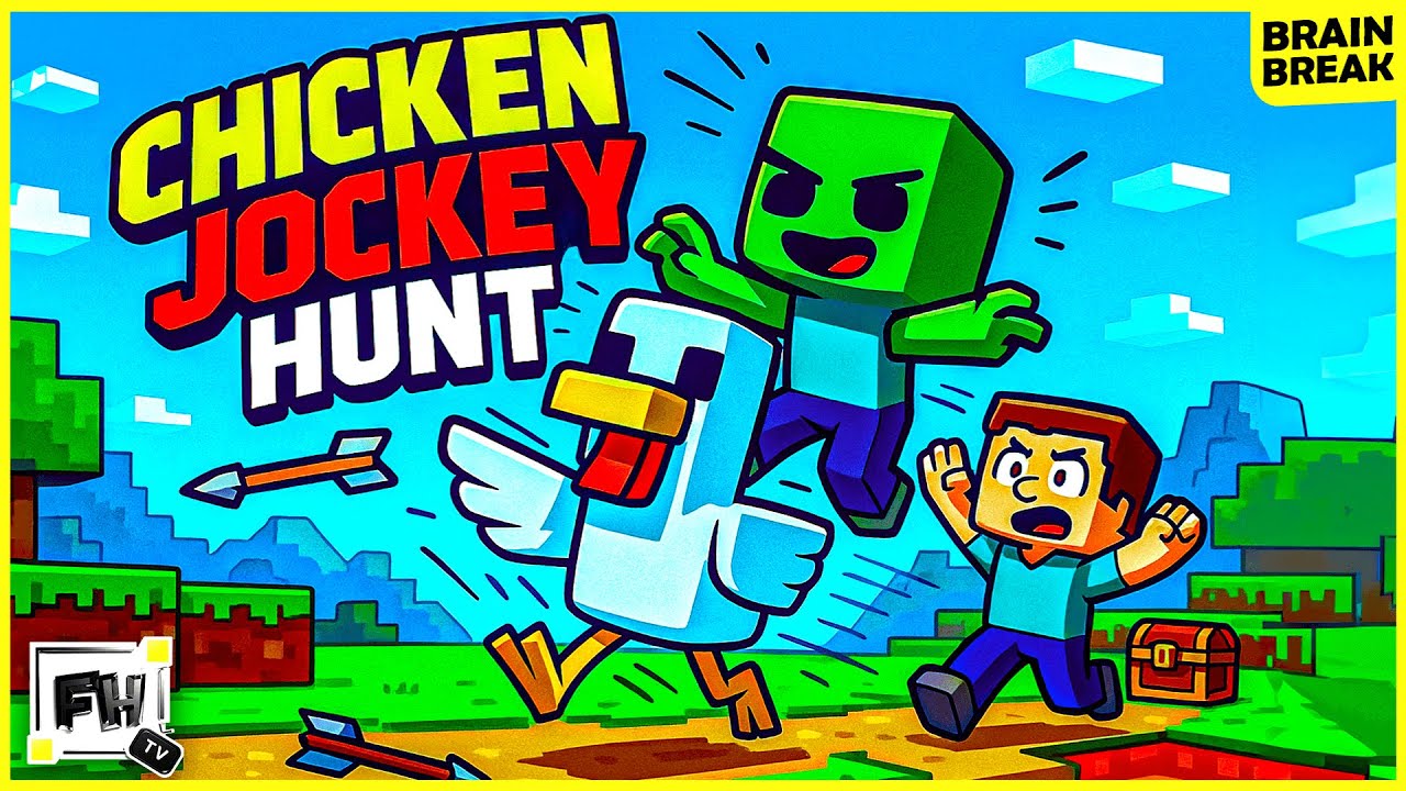 Отправляемся на охоту в Minecraft ⛏️ | Brain Break | GoNoodle | Minecraft Run | Песня для детей