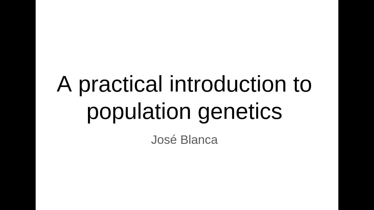 Population genetics 101, what is a population