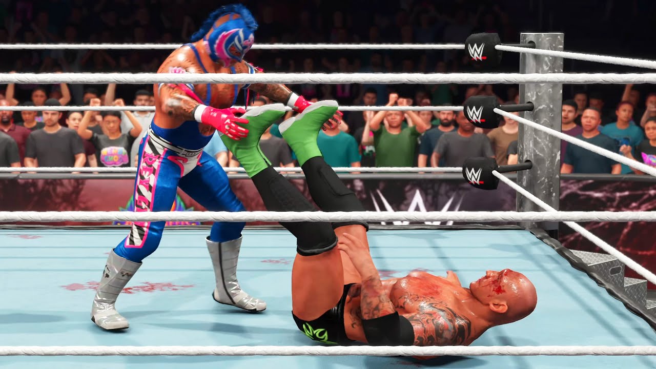 WWE 2K25 - Rey Mysterio vs Batista - Gameplay (PS5 UHD) [4K60FPS]