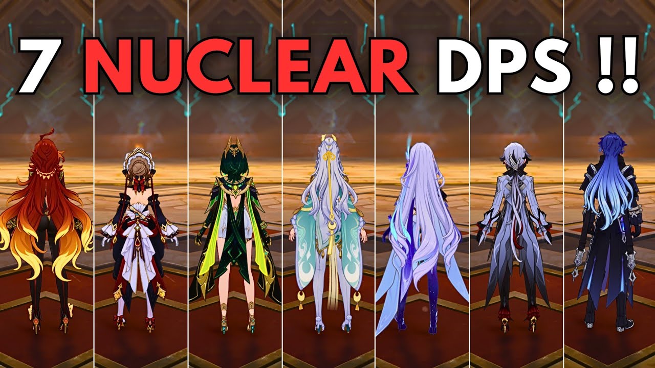 7 F2P Strongest DPS !! F2P Nuke Showcase!! [ Genshin Impact ]