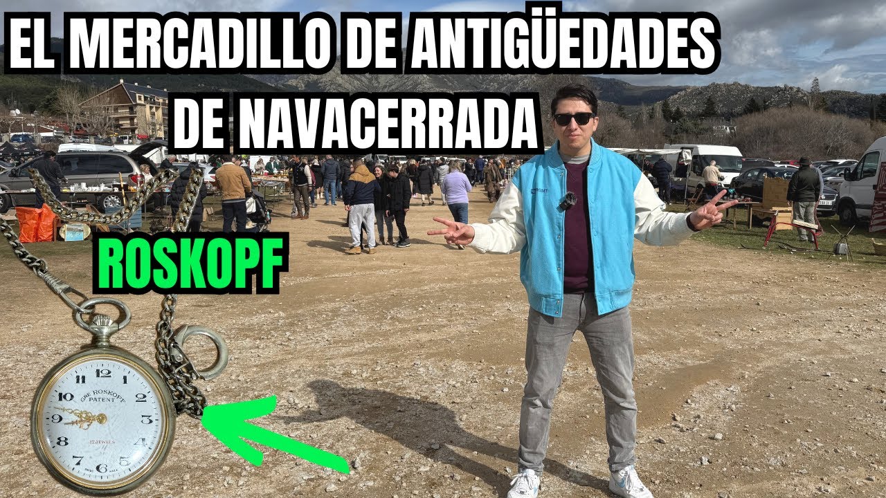 EL MAGNIFICO MERCADILLO DE ANTIGÜEDADES DE NAVACERRADA ENCONTRE MUCHOS RELOJES VINTAGE RASTREANDO 25