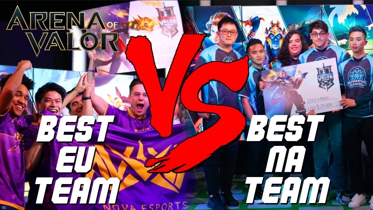 WHO IS THE BEST REGION? EU vs NA | NOVA vs BMG | ARENA OF VALOR CROSS REGIONAL FINALS