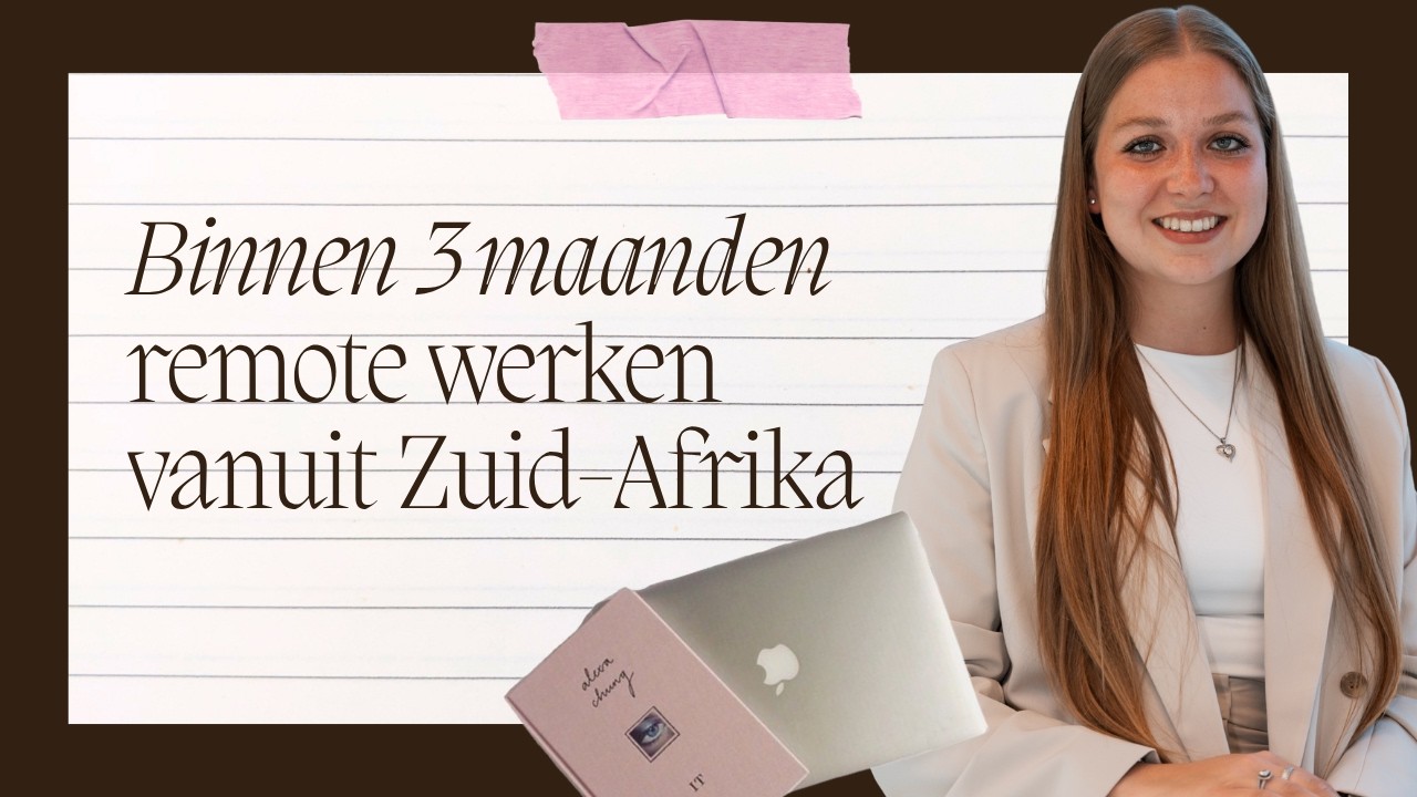 Katarina (24) stopte met loondienst en werkt nu remote vanuit Zuid-Afrika