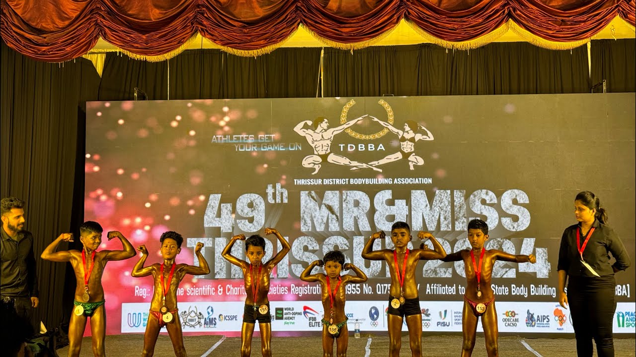 TDBBA Mr Thrissur kids 🧒 competition  #kids #kidozz #bodybuilding #champion #competition