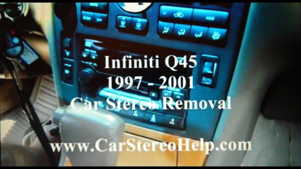 Снятие автомобильной стереосистемы Bose в Infiniti Q45 1997 - 2001 = ПОМОЩЬ С АВТОМОБИЛЬНОЙ СТЕРЕ...