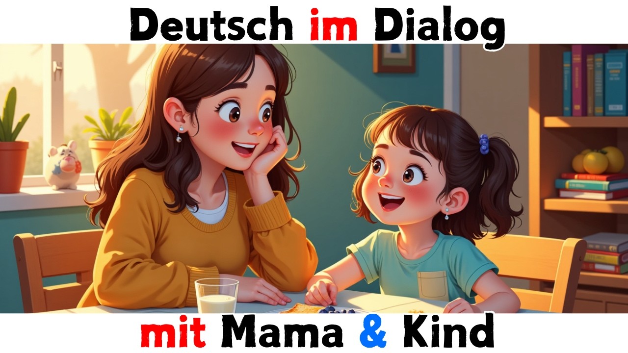 Deutsch lernen im Alltag! : Einfache Dialoge für Anfänger! 🗣️🇩🇪