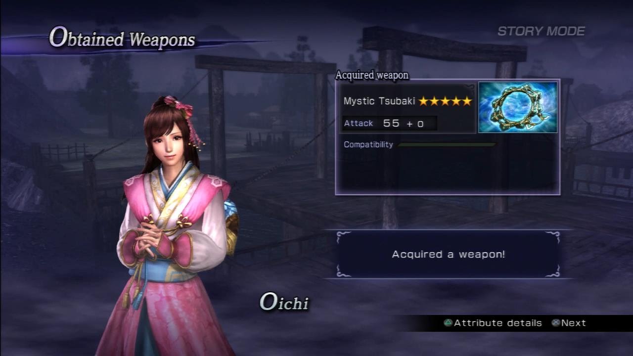 Warriors Orochi 3 Ultimate - Oichi Mystic Weapon Guide