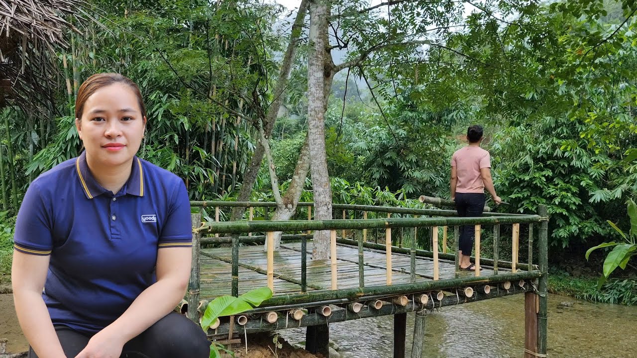 How to Make A Bamboo Terrace - Enjoy The Peaceful Atmosphere - Cooking | Ly Mai Ca