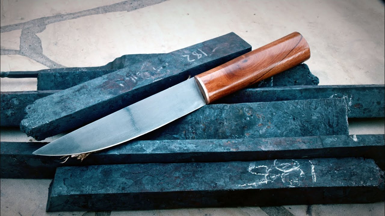 Making a Knife from Wrought Iron Wagon Wheels: Recycling History - Knife Making (Wootz Ep. 5)