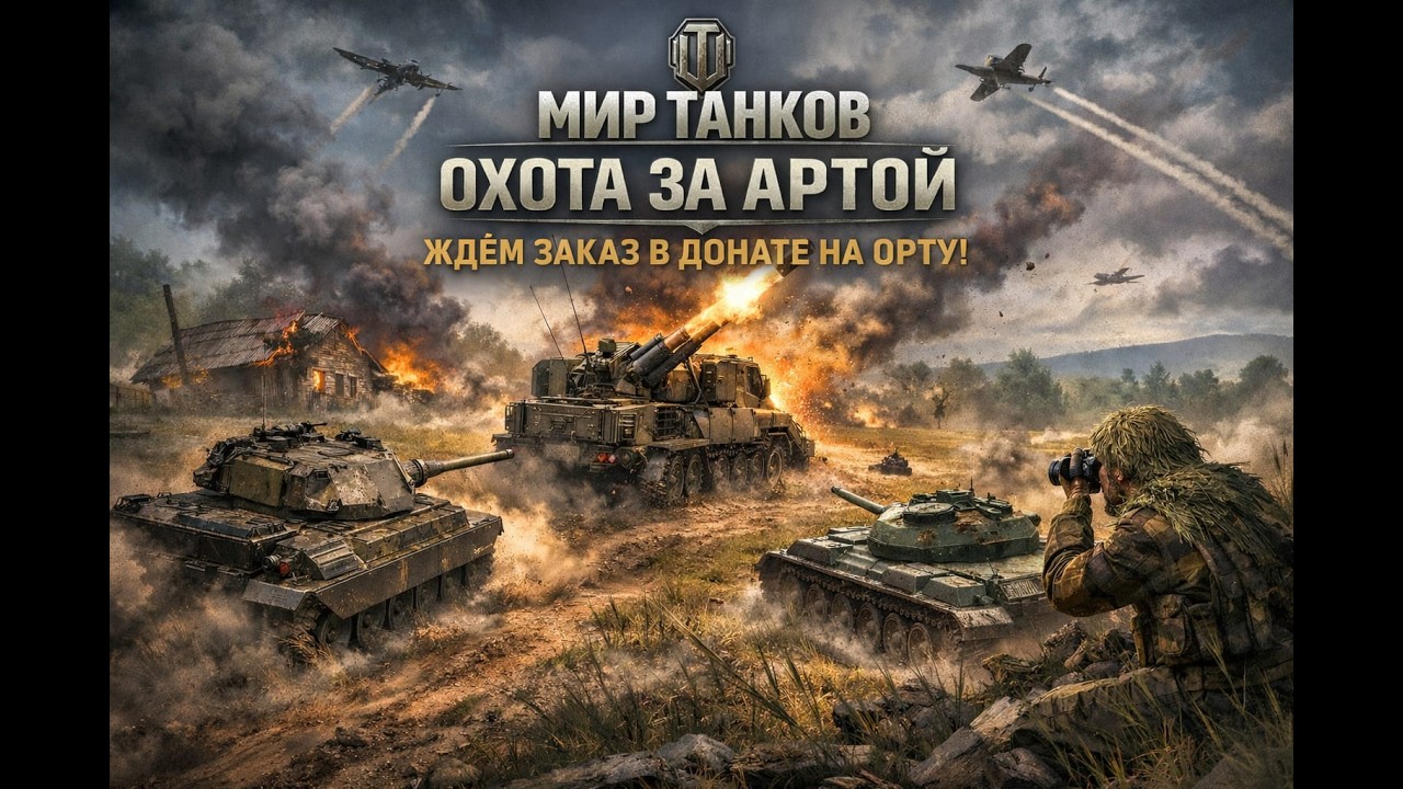 Мир Танков🔥 Заказ убийства арты | Охота начинается! #stream #Stream #online