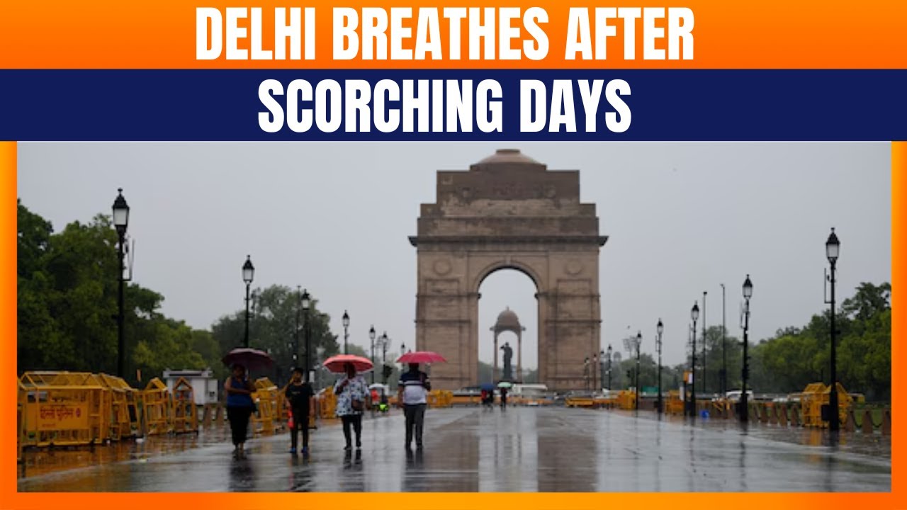 Weather Alert : Rain Brings Much-Needed Relief to Delhi | Heatwave Breaks After Scorching Days