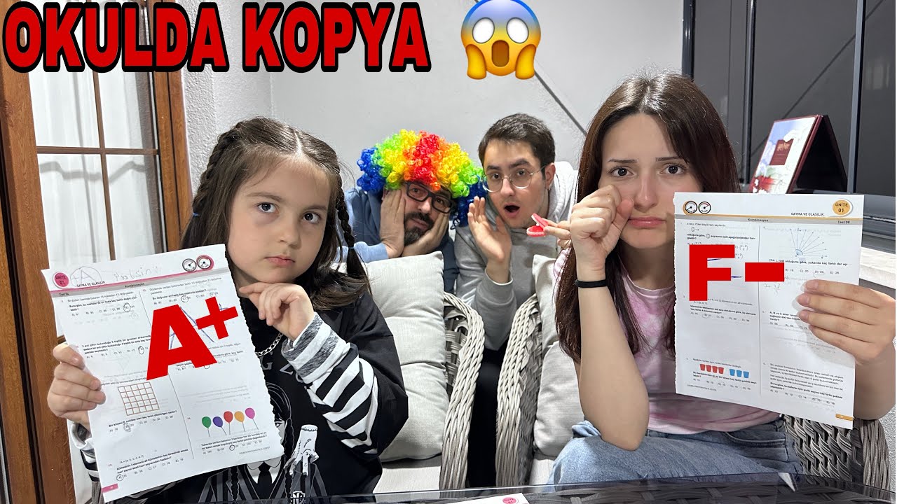 ZEYNEP VE HİRANUR OKULDA KOPYA/ماما جابت بيبي - جنى مقداد | طيور الجنة