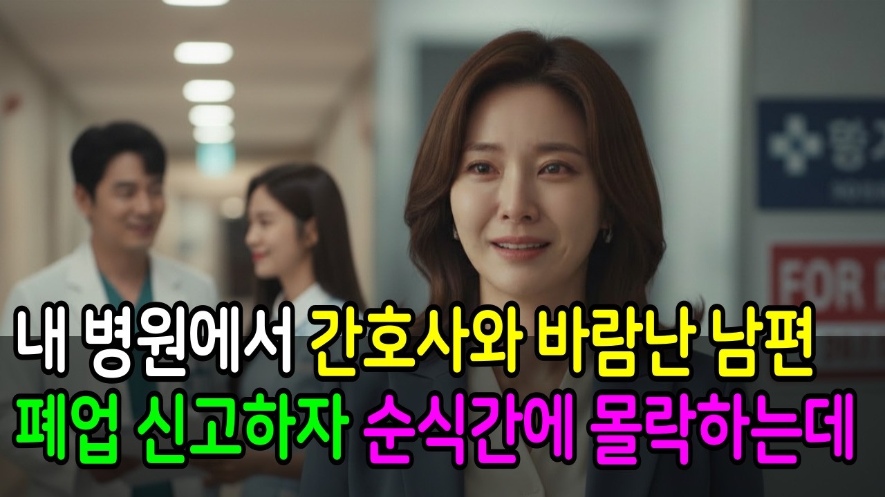 내 돈으로 차려준 병원에서 간호사와 바람난 의사 남편. '폐업 신고' 한 방에 두 사람 인생 통째로 날려버렸습니다.ㅣ시니어사연ㅣ노후사연ㅣ오디오북ㅣㅣ