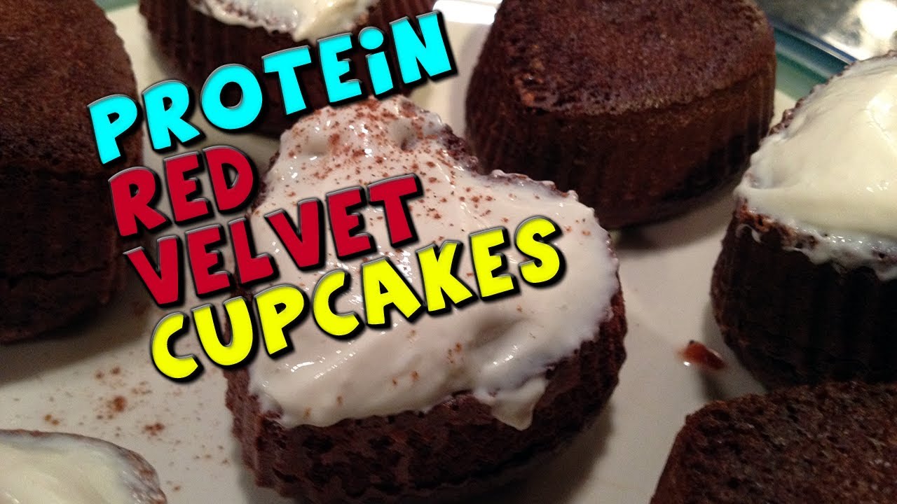 Protein Red Velvet Cupcakes | Low Calorie Cupcake Recipe
