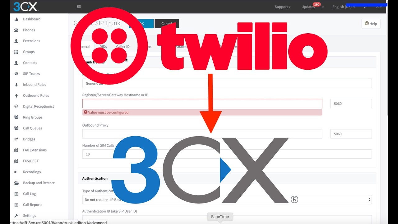 [РЕШЕНО!] Настройка SIP-транка Twilio Elastic для 3CX (SIP-транк, правила для входящих вызовов, д...