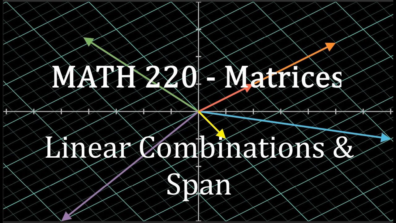 MATH 220 - Linear Combinations and Span
