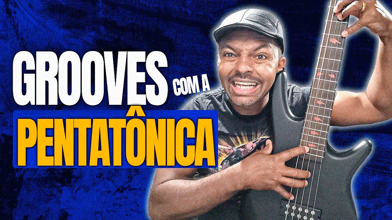 APRENDA AGORA #3 GROOVES Com a PENTATONICA MENOR (Baixo gospel groove) KAKA BASS