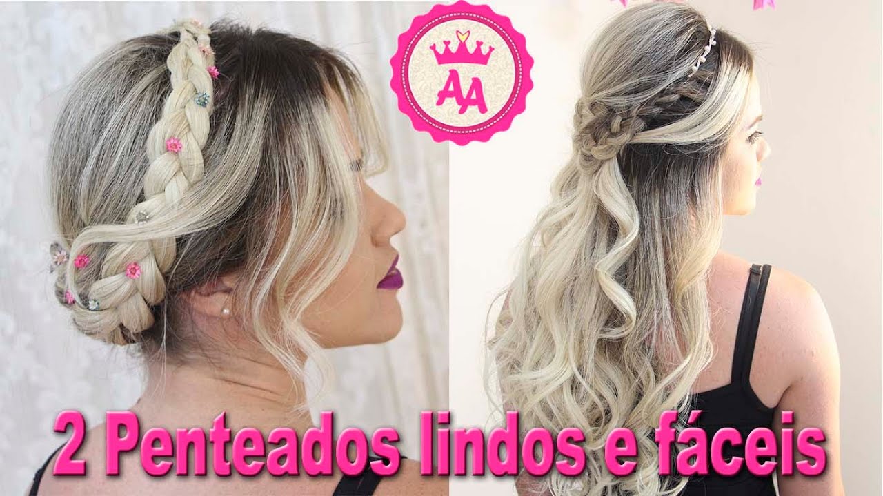 FAZ EM MIM AMIGA! 2 Penteados lindos e fáceis!