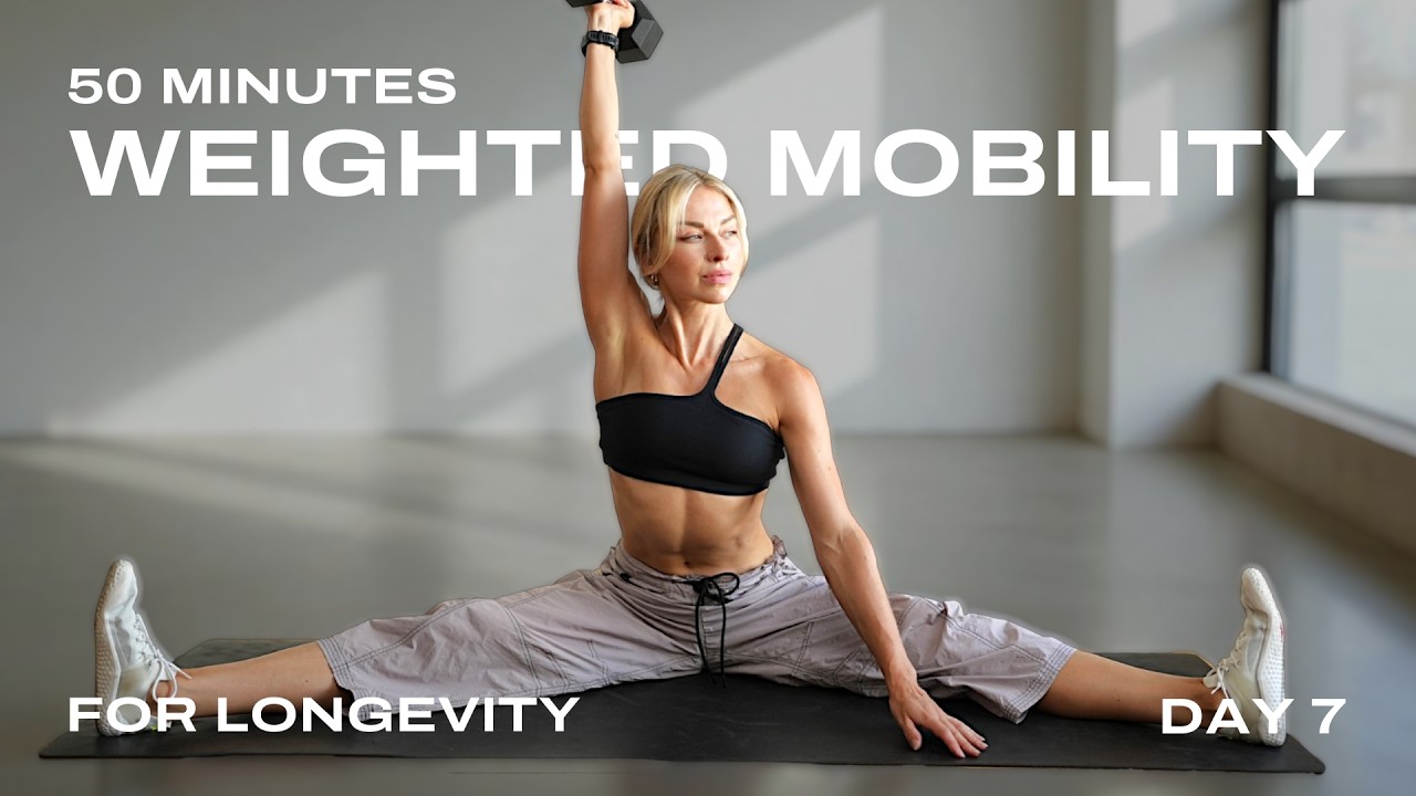 50 Min Weighted Mobility Workout 🦎 Build Strength, Flexibility & Longevity