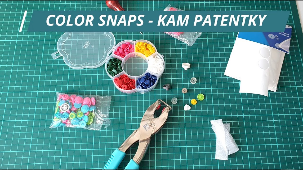 Jak nacvaknout KAM patentky - Color Snaps -  a na co si dát pozor