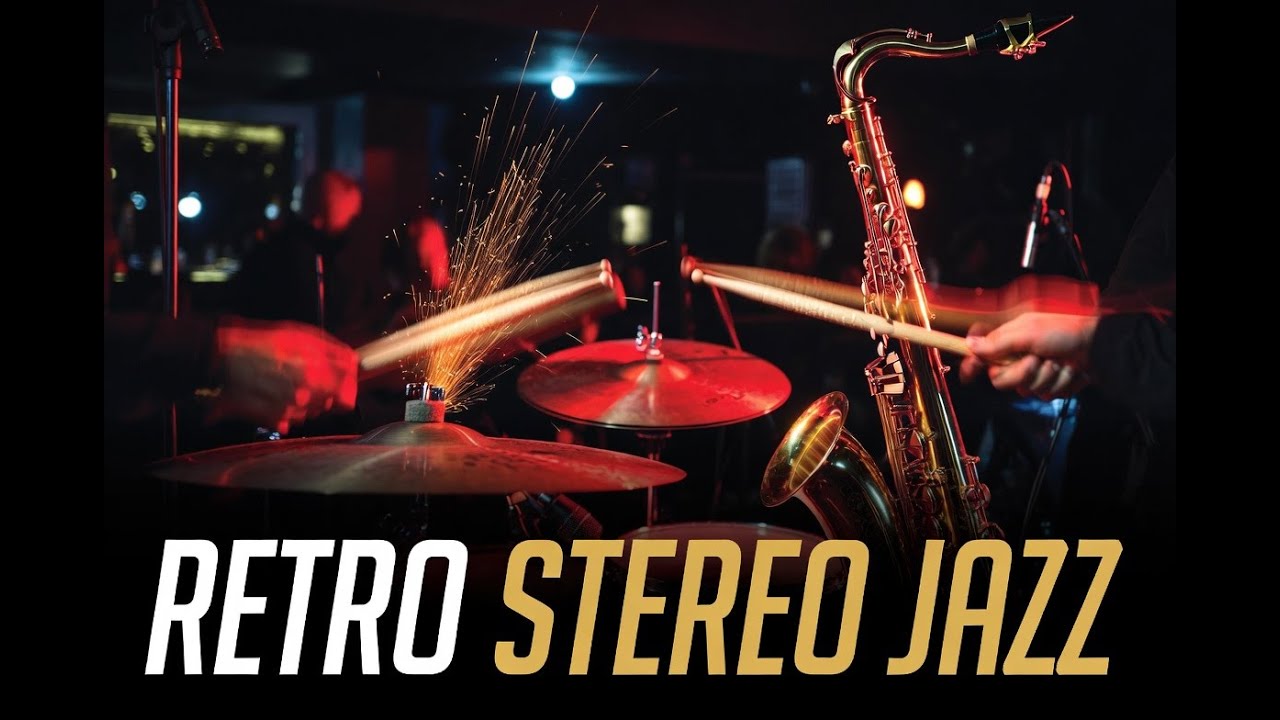 Wild Solo Sax & Thunder Jazz Drums  Retro Stereo Jazz