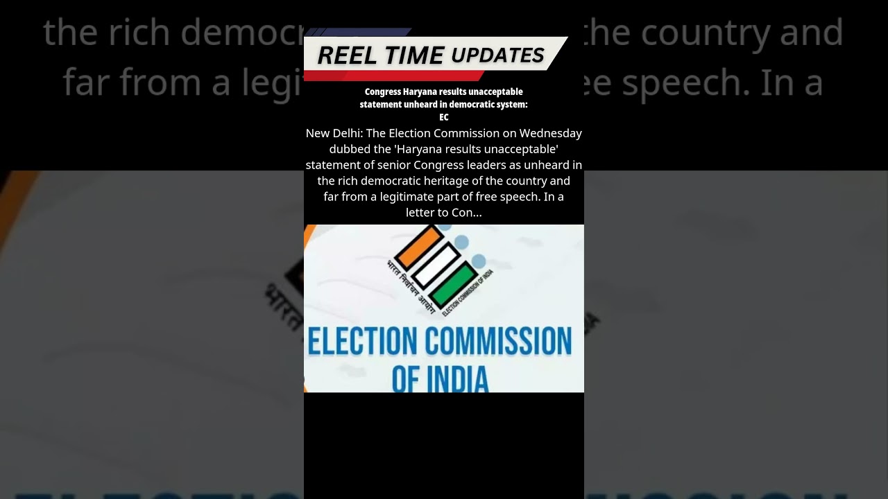 EC Responds to Congress's Unacceptable Statement on Haryana Results; Two Independents Back BJP