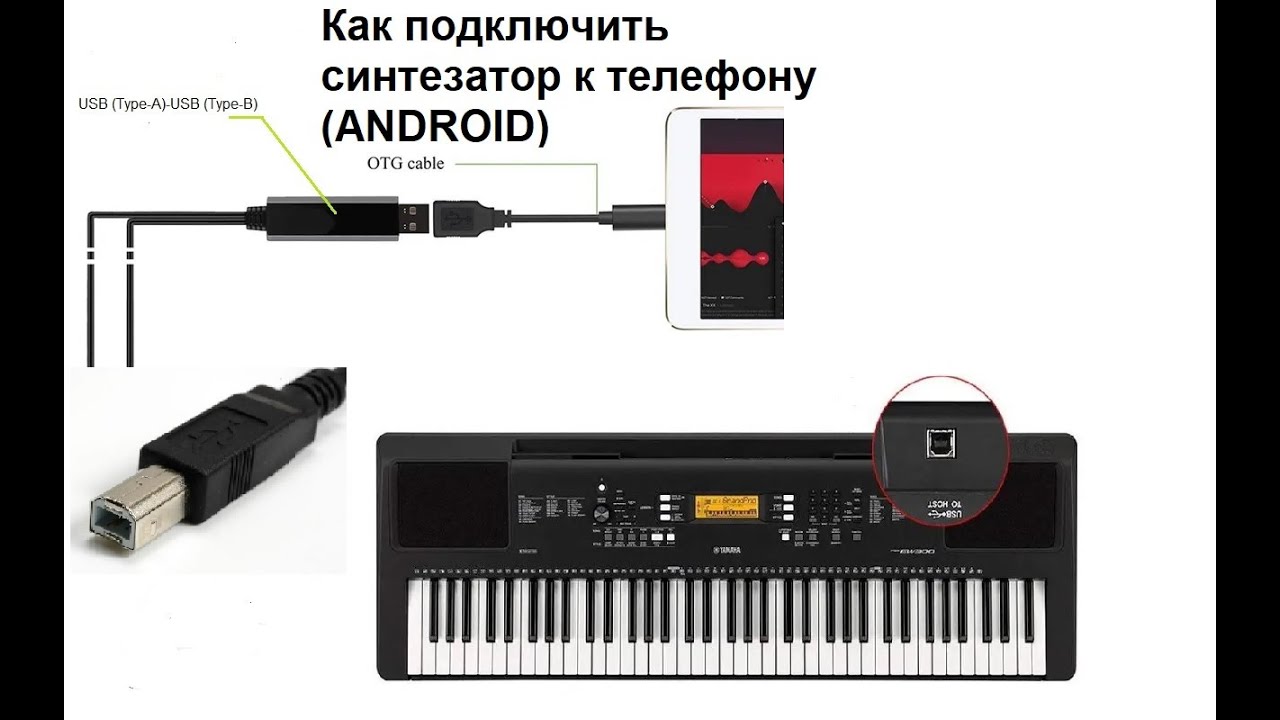 Как подключить синтезатор к телефону (ANDROID) (1 часть)