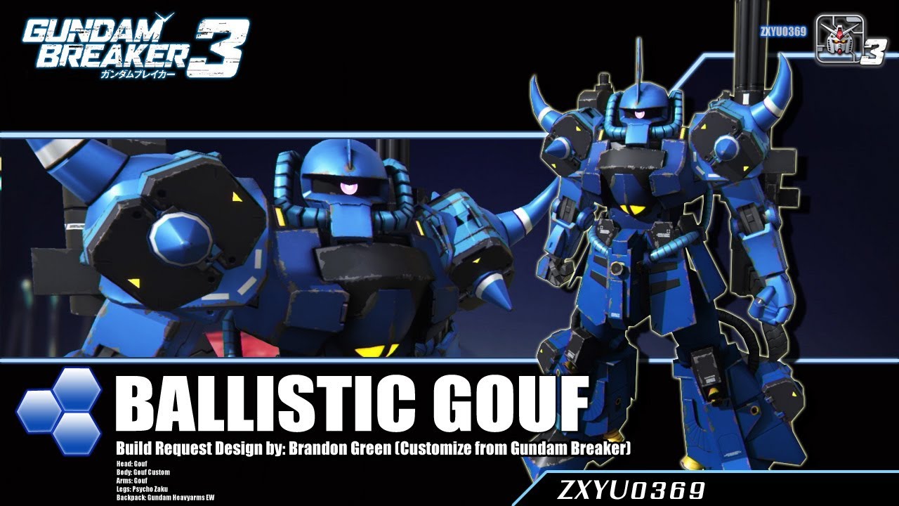 [PS4] Gundam Breaker 3 : Ballistic Gouf