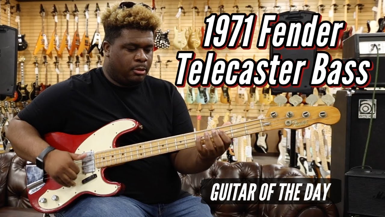 Fender Telecaster Bass 1971 года, цвет «Candy Apple Red» | Гитара дня