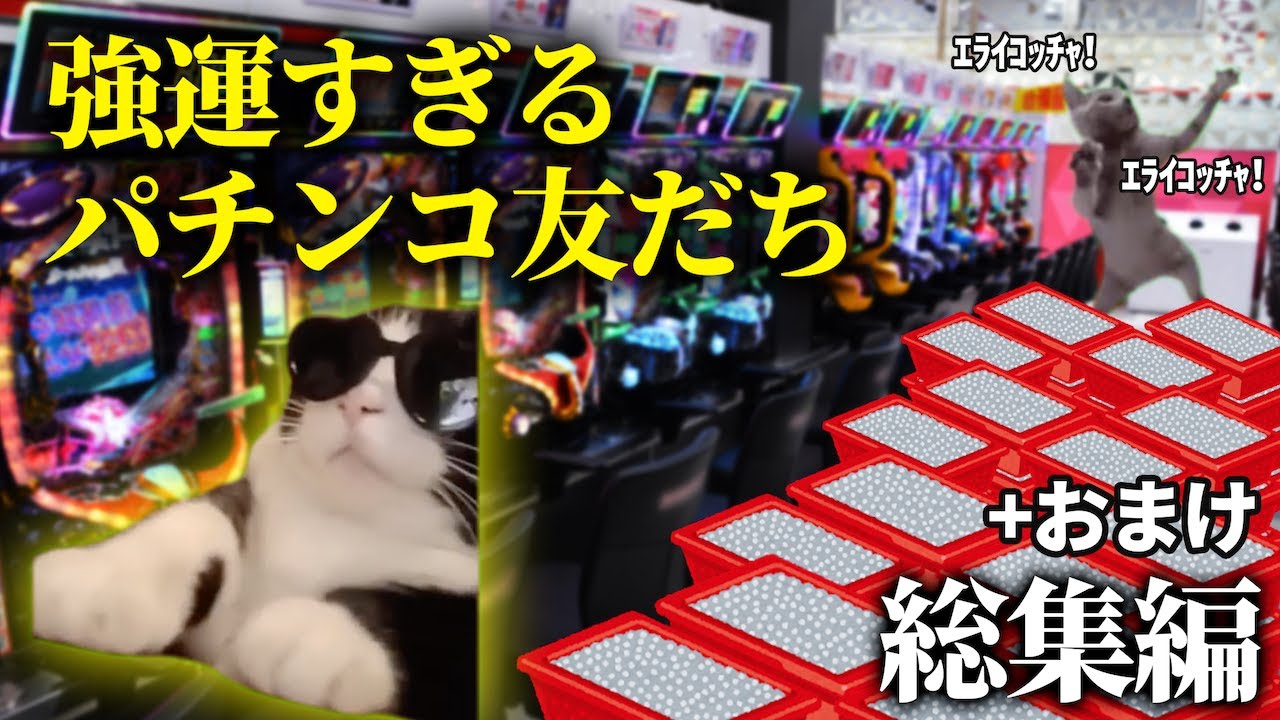 【総集編】引きが強すぎるパチカスの話+おまけ妄想【猫ミーム・猫マニ】