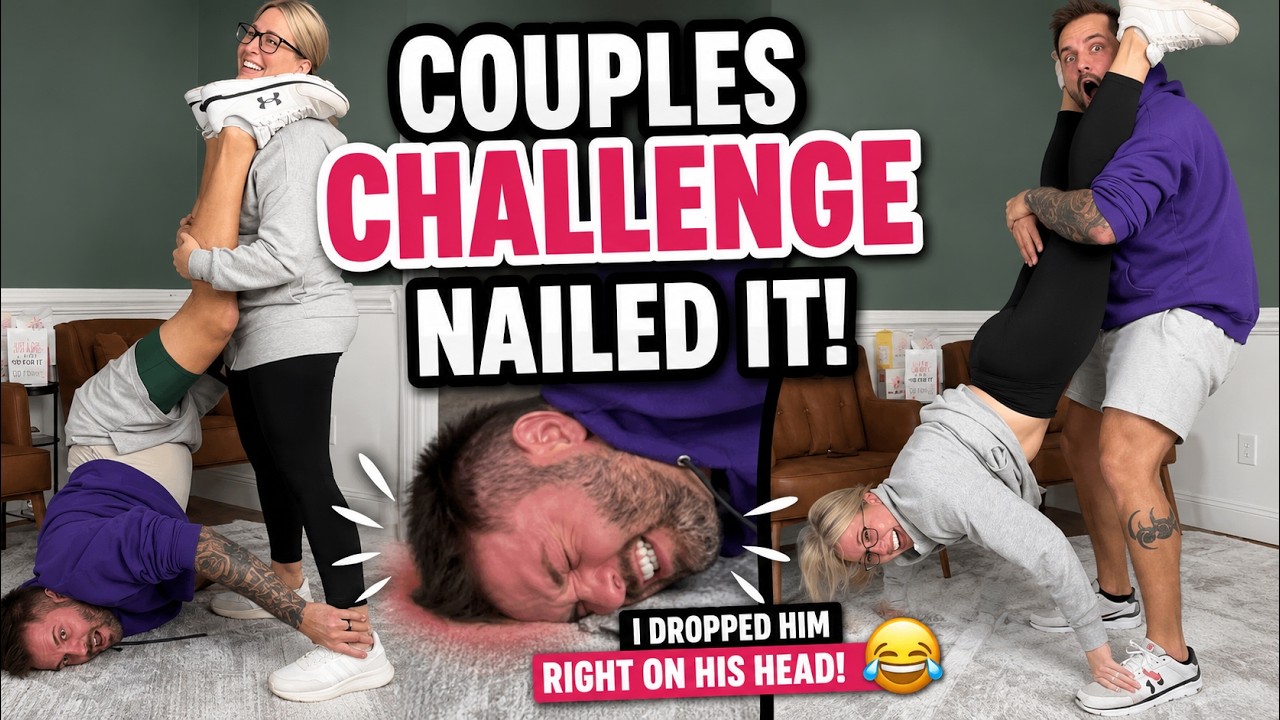 I DROPPED him on his head! 🤕🤣 *Couples Challenge*