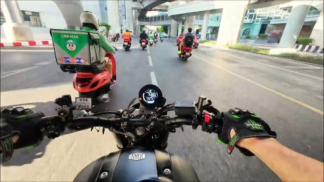 Yamaha XSR900 | SC Project Exhaust | RAW Sound | Sunny Bangkok Ride