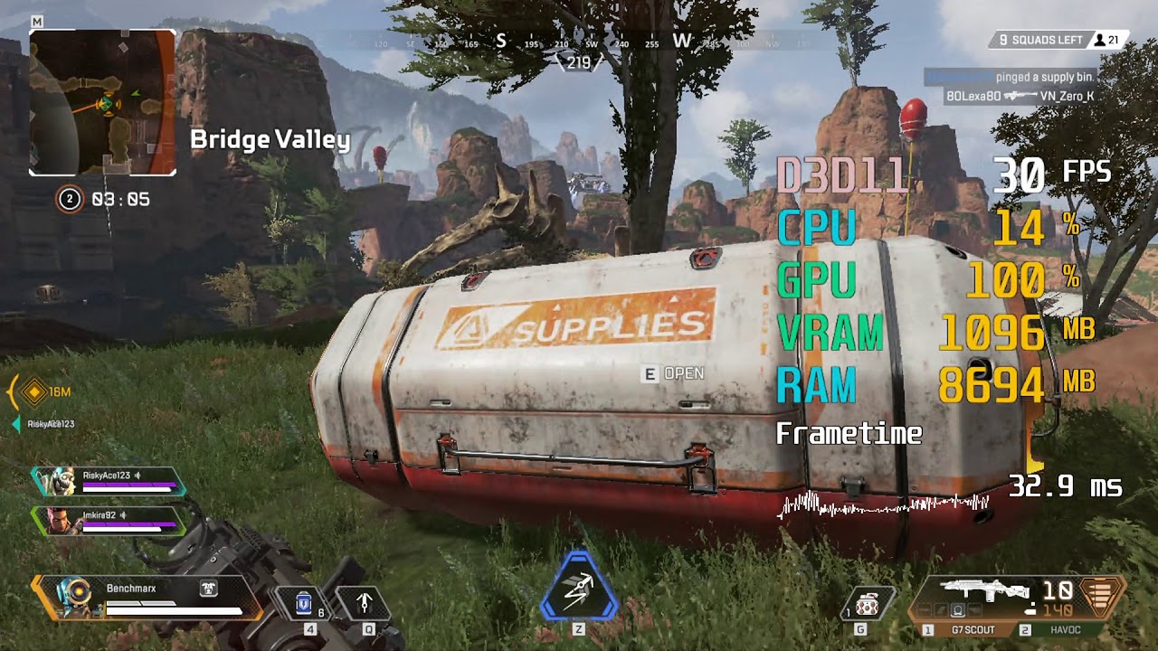 Intel HD Graphics 630 -- Intel Core i5-9600K -- Apex Legends Benchmark