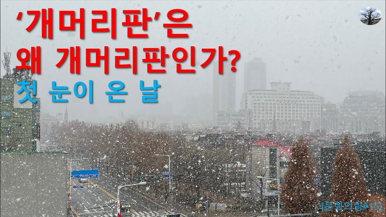 '개머리판'은 왜 개머리판인가? 첫 눈이 온 날...
