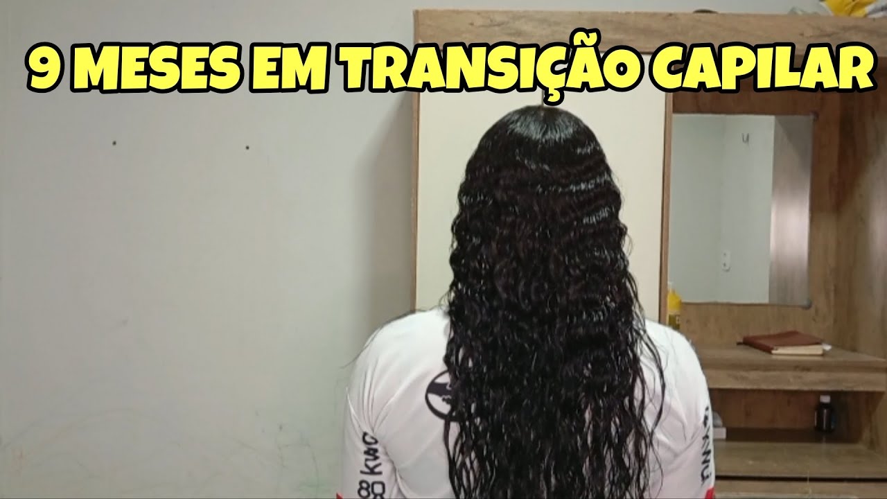 9 MESES EM TRANSIÇÃO CAPILAR/ CRESCEU MUITO! 