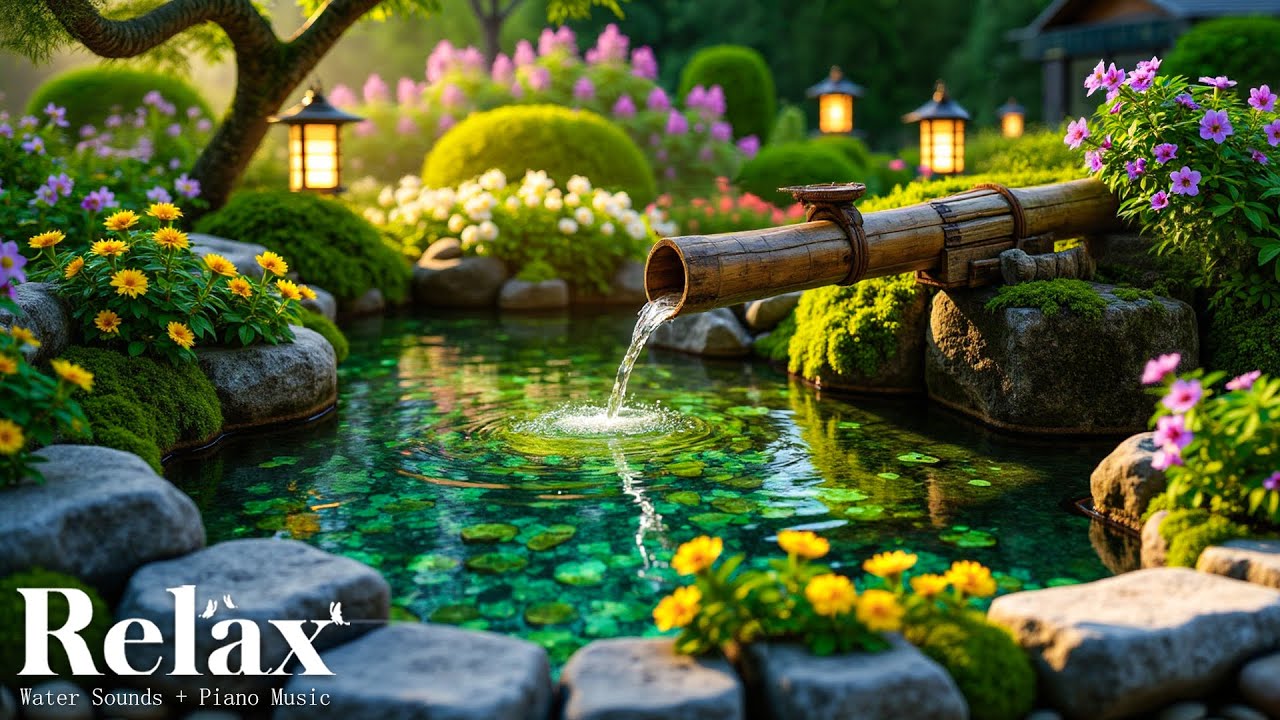Расслабляющая музыка + звук воды для медитации 🌿 Музыка для глубокого сна, релаксация в спа-салоне,